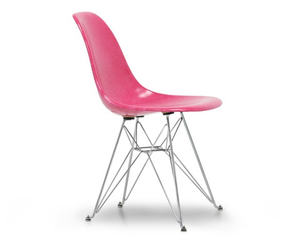 Fiberglass Side Shell Chair MAGENTA マゼンタ