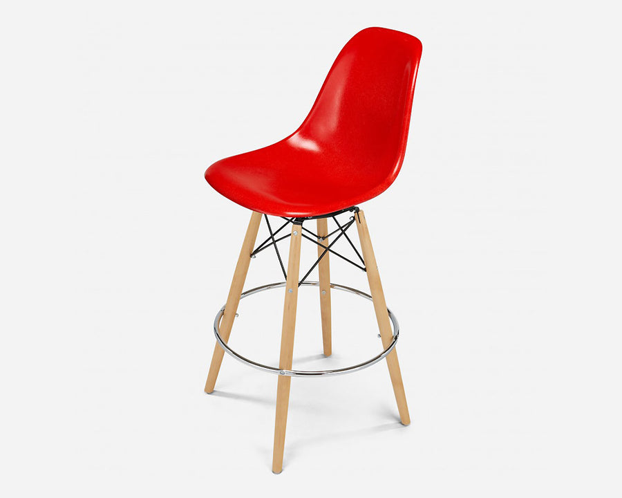 Fiberglass Side Shell Chair RED レッド