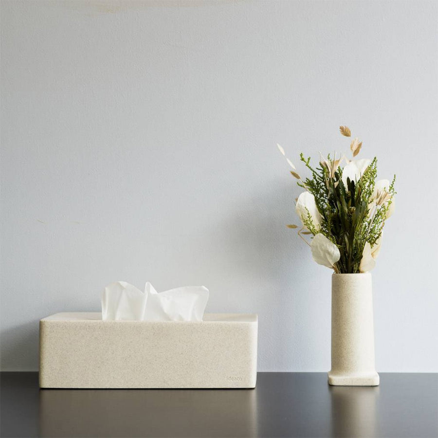 Bar Grande Tissue Case, Stone Sand White