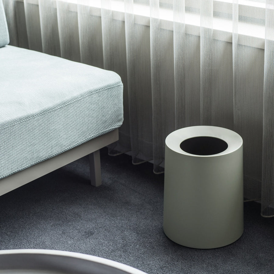 TUBELOR HOMME Round Dustbin, Ash Gray