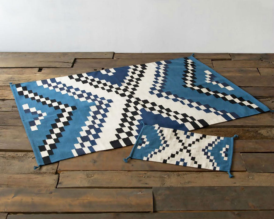 FC CHCKER RUG Navy エフシーチェッカーラグ ネイビー