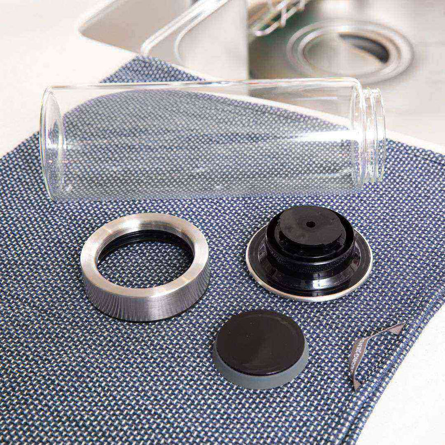 Cylinder Jar with Press Lid Large