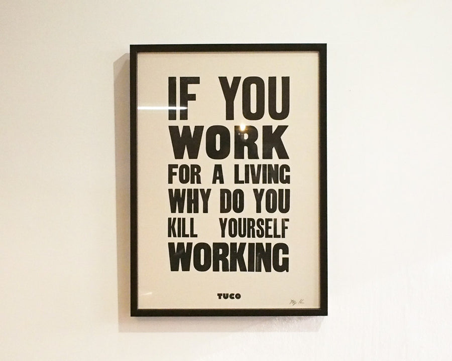 IF YOU WORK FOR A LIVIN POSTER