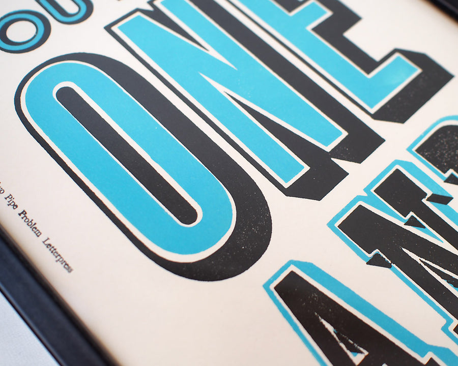 ONE AND ONLY POSTER ワンアンドオンリー ポスター