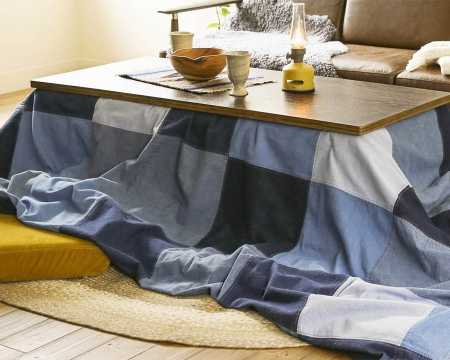 CS FUTON COVERLET / INDIGO PATCWORK Kotatsu futon cover Indigo