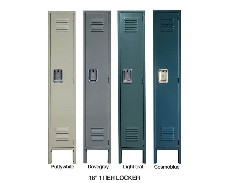 18" LYON RECESSED HANDLE LOCKER -1TIER 18インチ リセスハンドルロッカー1ティア