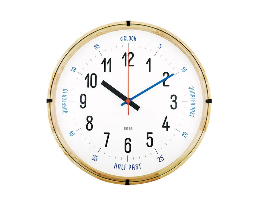 BAUHAUS Fonts Wall Clock CarlMarks バウハウスフォントウォールクロック
