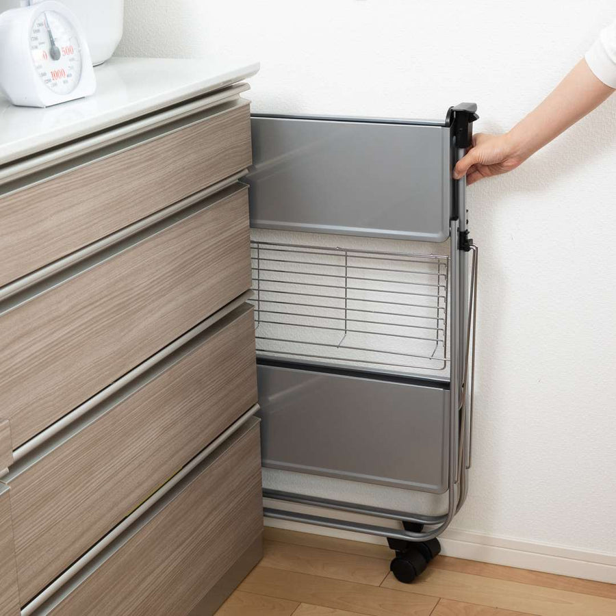 FOLDING TROLLEY SILVER シルバー