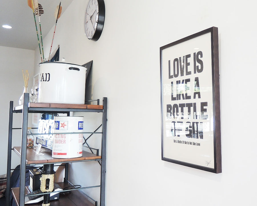 LOVE IS LOKE A BTTLE POSTER ラブイズライクアボトル ポスター