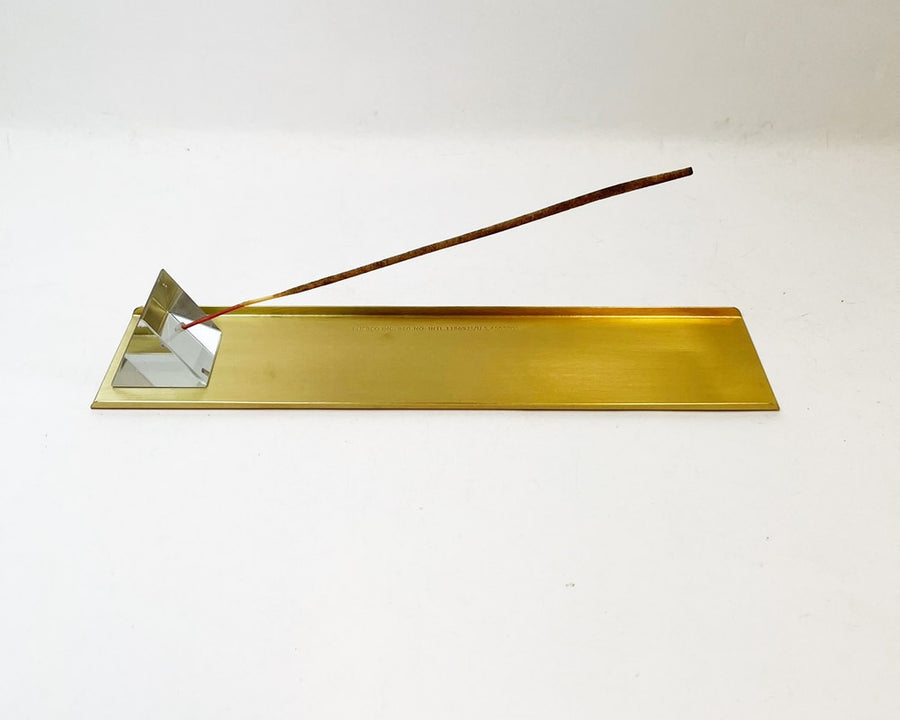 PRISM INCENSE HOLDER W BRASS TRAY