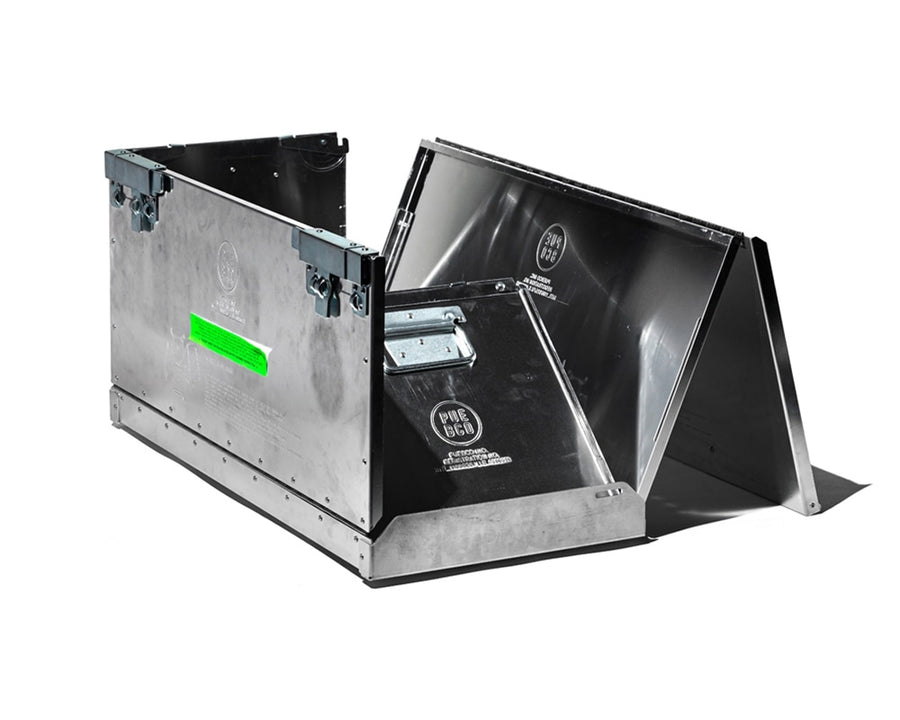 FOLDING ALUMINUM CONTAINER