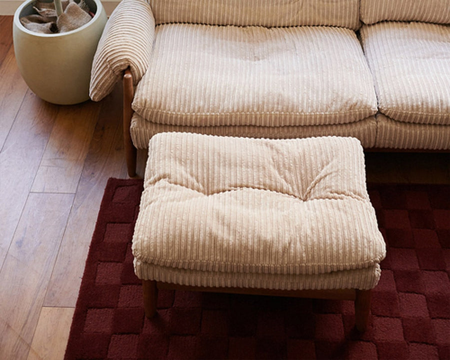 MADEIRA OTTOMAN AC07-BE Madeira Ottoman Corduroy