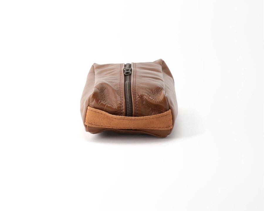 LEATHER BOX CASE CHESNUT Leather tissue box case