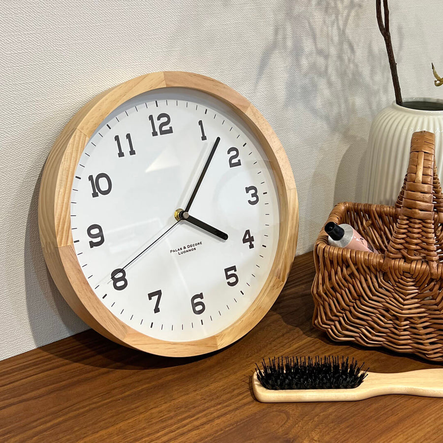 Aina Wood Clock Wall L