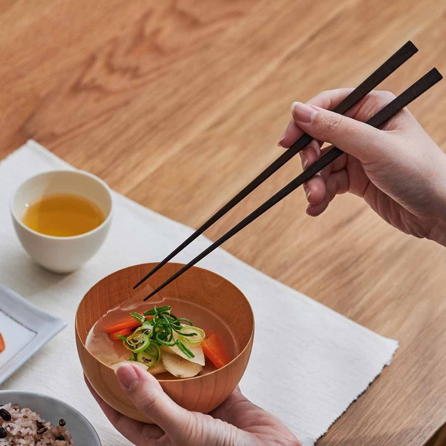 若狭食卓箸 24cm 拭き漆