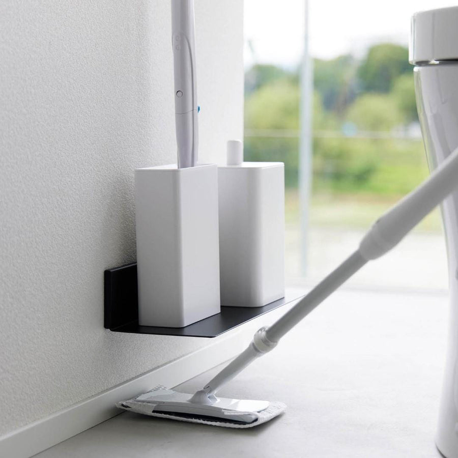Tower gypsum board wall-compatible floating toilet shelf