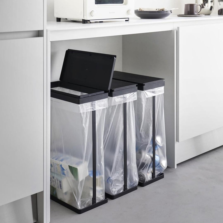 Tower Slim Lidded Garbage Sorting Bag Holder, 45L, Side Opening
