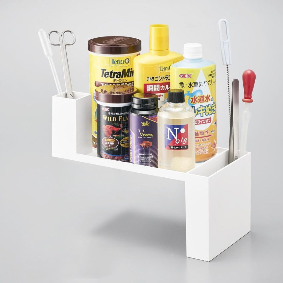 Tower aquarium side storage box