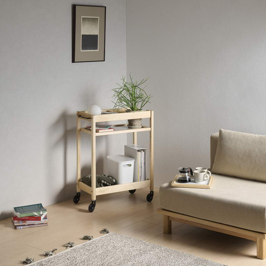 Kitchen cart with tray