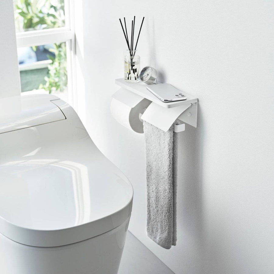 tower ウォールトイレットペーパーホルダー ダブル 石こうボード壁対応