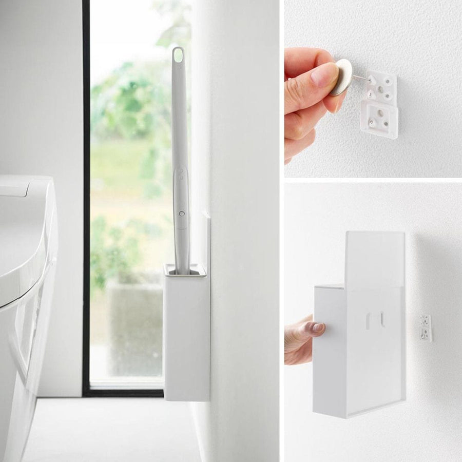 Plate Wall Flushable Toilet Brush Holder