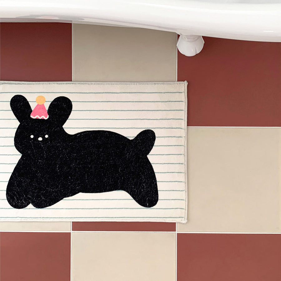 BUNNY PUPPY FOOT MAT バニーパピーバスマット