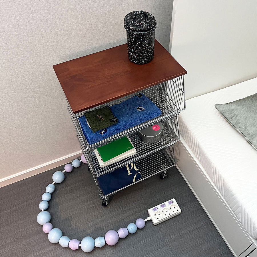 リトル3段バスケットトロリー