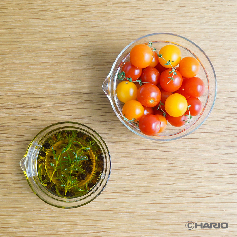 Set of 2 heat-resistant glass bowls