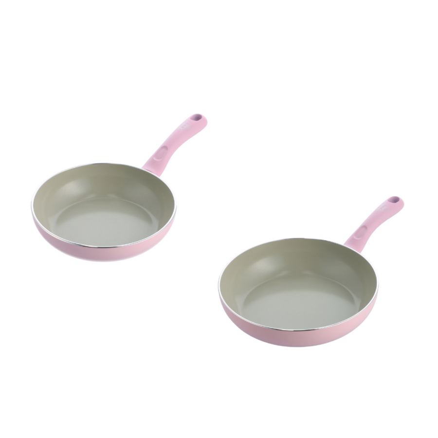 Green Chef Earth Color Quartz Pink 2-piece set, IH/Gas compatible