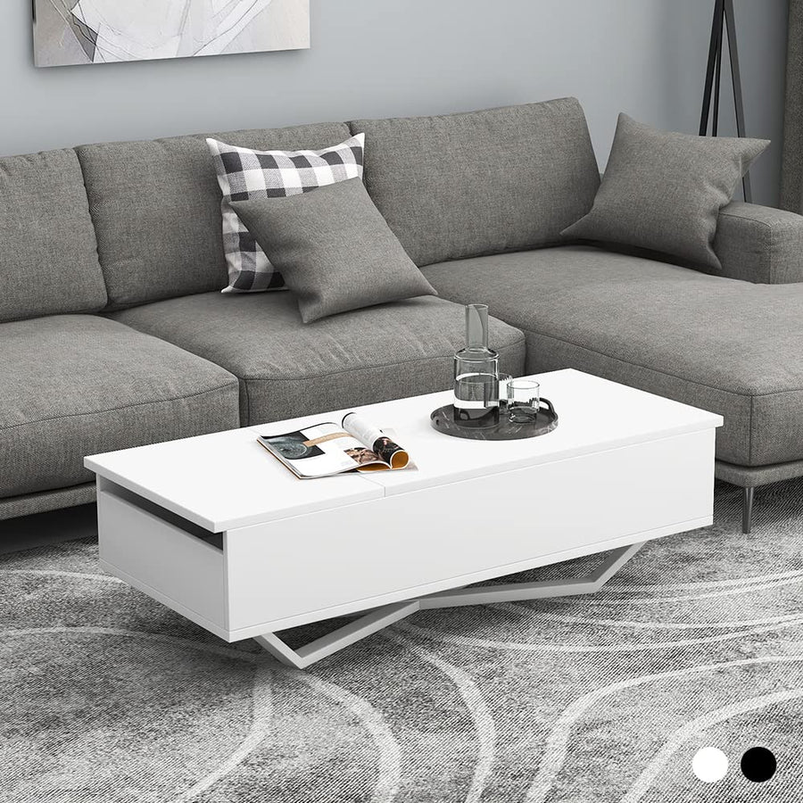 Modern style lift-up storage center table