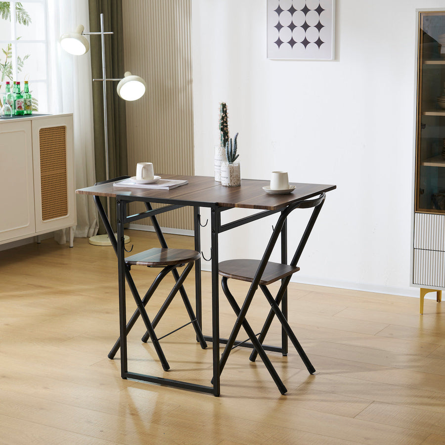 Foldable compact dining 3-piece set