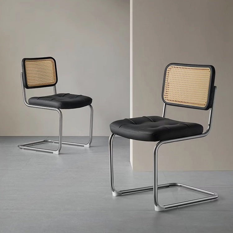 White ash rattan modern chair