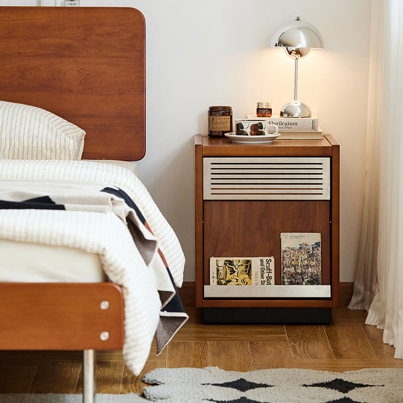 Boxwood Steel Mesh Bedside Cabinet