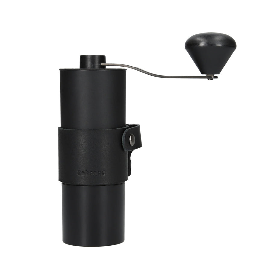 Stainless steel cutter and leather handle holder set