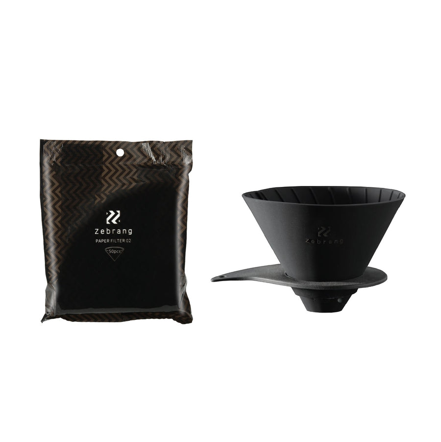 Flat dripper &amp; paper filter 02 set