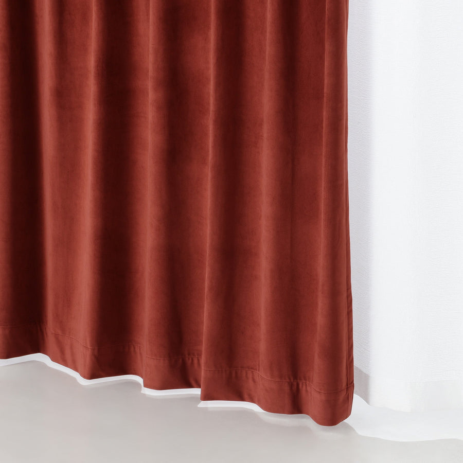 ベルベット ダークレッド（ドレープ/オーダー）