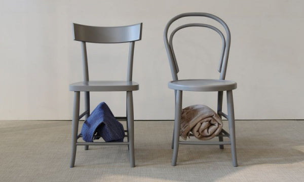 BENT Cafe Chair, Gray Finish
