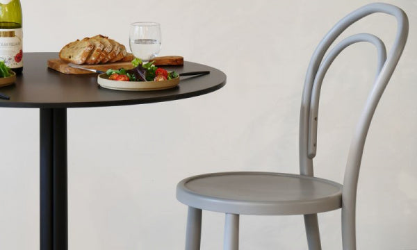 BENT Cafe Chair, Gray Finish