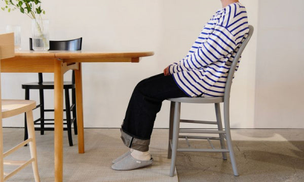BENT Cafe Chair, Gray Finish