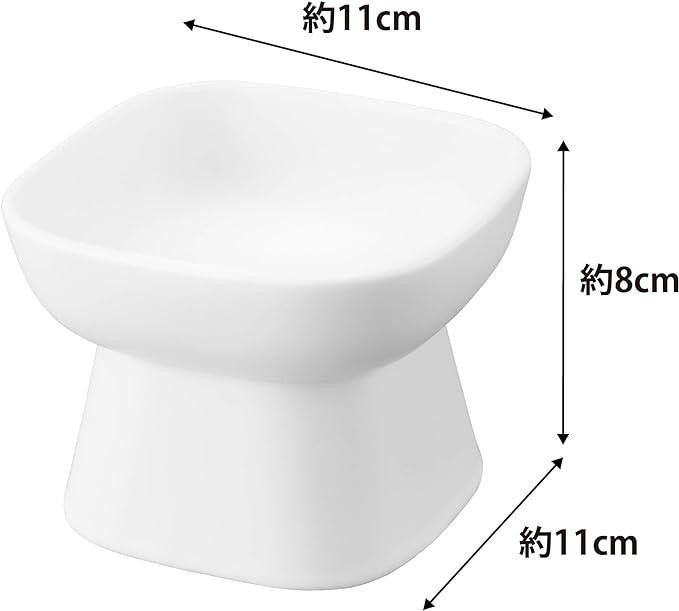 tower 食べやすい高さ陶器ペットフードボウル