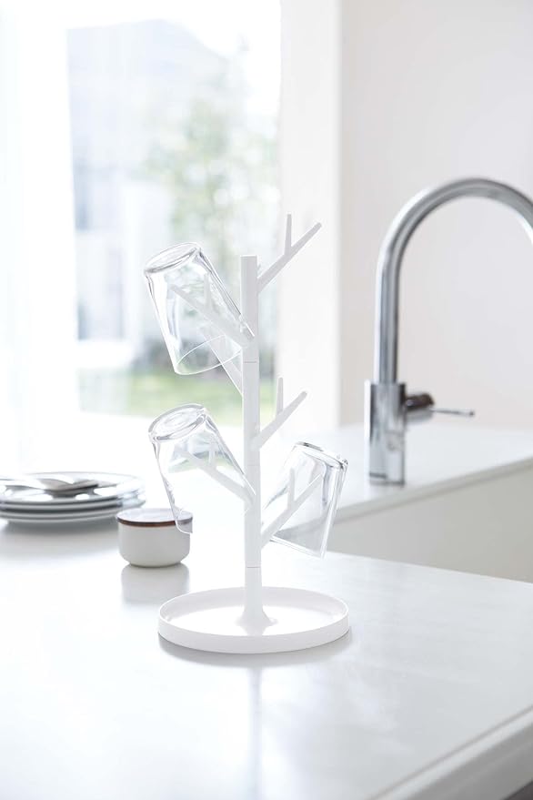 Glass Stand Branch White