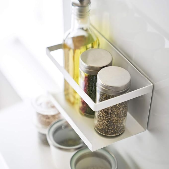 tower magnetic rack, white, floating storage, easy installation