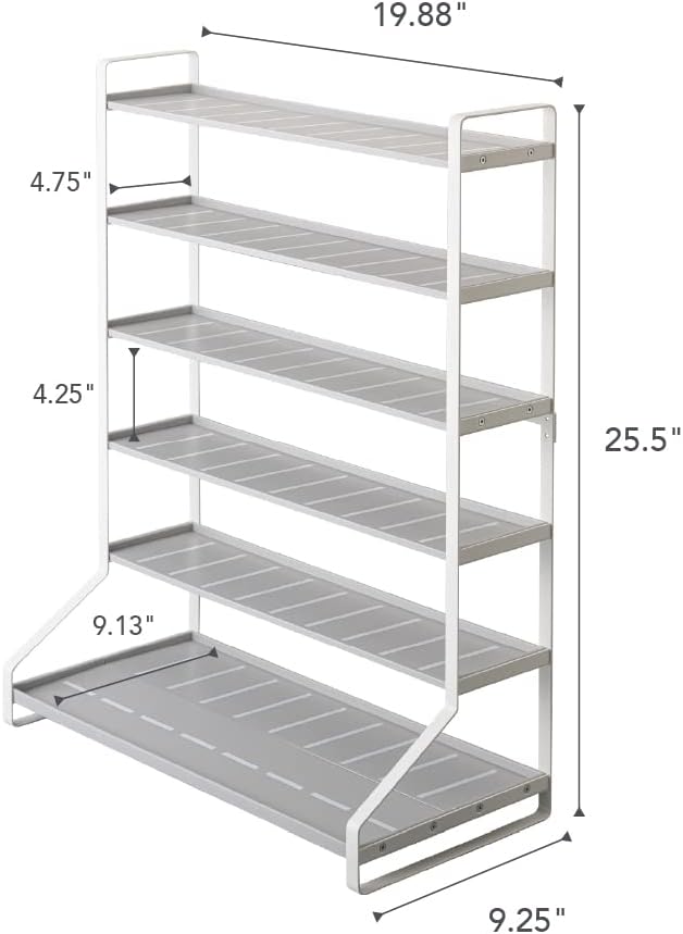 Tower Mini Car &amp; Rail Toy Rack White Collection Stand Double-sided