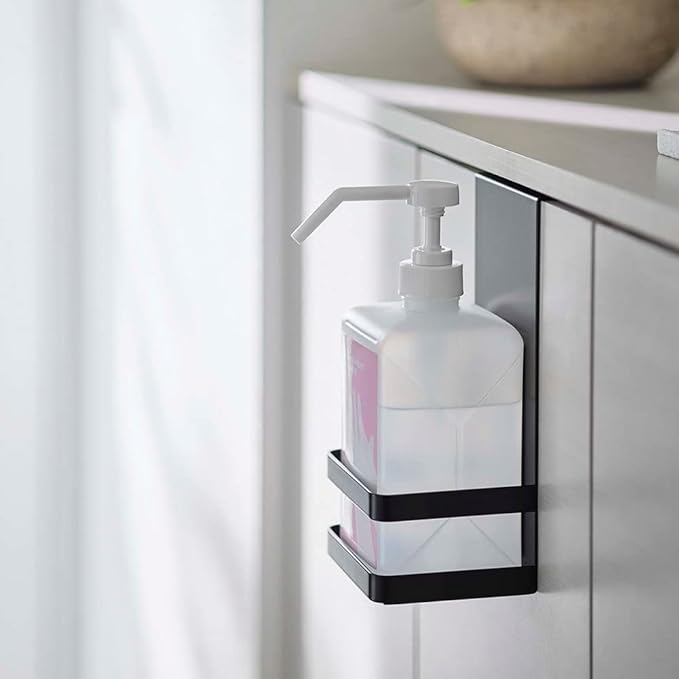 tower Hanging Alcohol Disinfectant Bottle Rack Black Floating Storage Just Hang It On The Door Disinfectant Bottle Storage