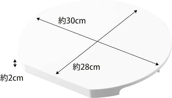 tower 食洗機対応 マグネット 抗菌まな板 ラウンド ホワイト まな板 持ち上げやすく 滑りにくい クッション付き