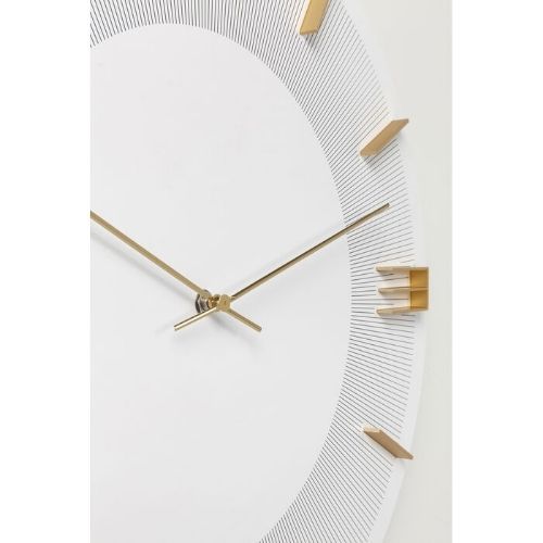 52052 Wall Clock Leonardo White/Gold Φ49cm