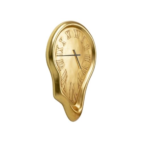 53519 Wall Clock Big Drop Gold 92×127cm