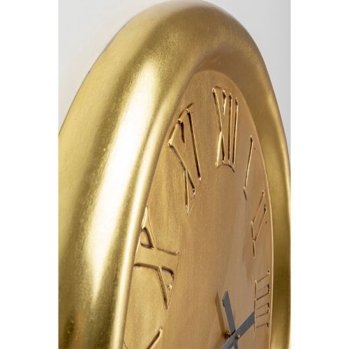 53519 Wall Clock Big Drop Gold 92×127cm