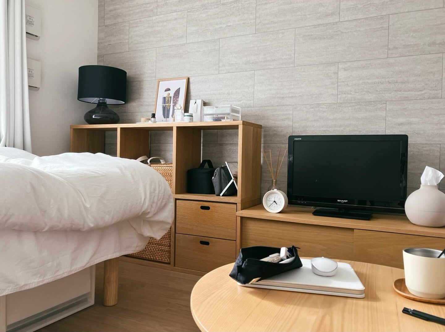 無印良品(MUJI) スタッキングシェルフセット・3段×2列・オーク