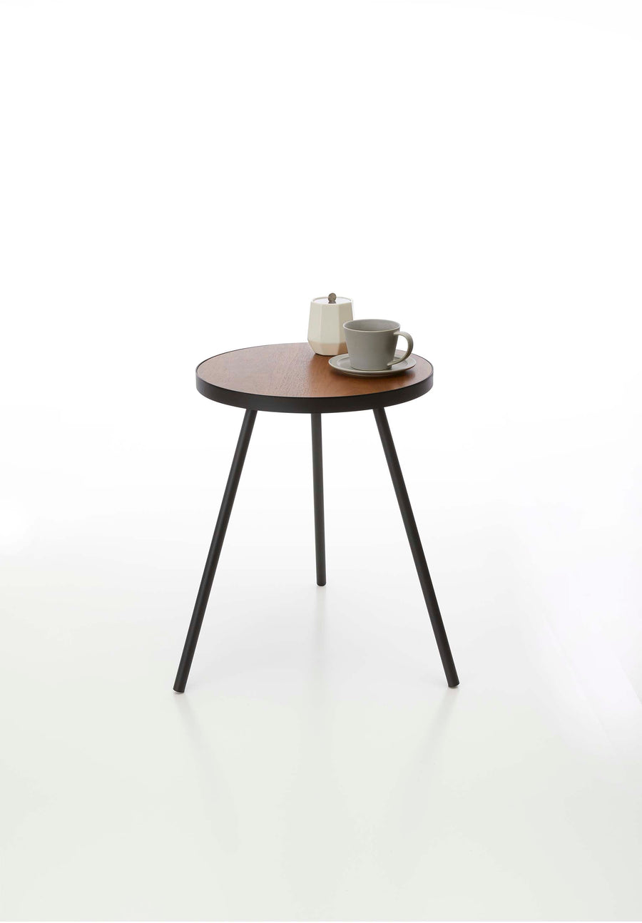 tower side table, round, black